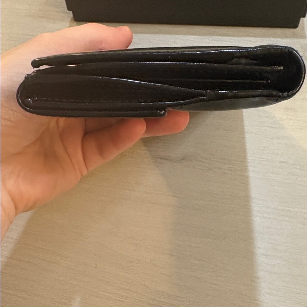 🖤 Gucci Black Patent Leather Long Wallet / Continental Wallet in Box - Picture 16 of 17